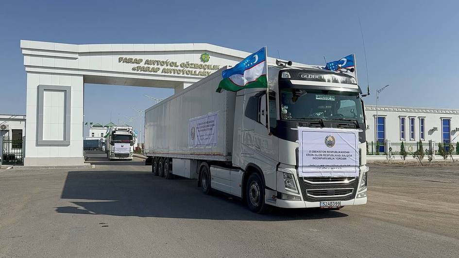 Ўзбекистон Эронга инсонпарварлик ёрдами юборди